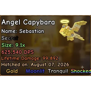HUGE HIGH DPS ANGEL CAPYBARA | 9.1x|900K+ DPS | CAPYBARAS VS PLANTS | INSTANT DELIVERY |