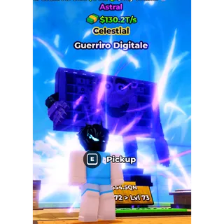 ASTRAL GUERRIRO DIGITALE 254.4T/S MAX LEVEL CELESTIAL NEW MUTATION HIGHER THAN RAINBOW MUTATION | KICK A LUCKY BLOCK