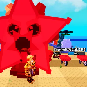 HUGE RUBY STARFRUIT 1.1M DPS (5.5KGS / MAX LEVEL) PLANTS VS BRAINROTS ROBLOX PVB