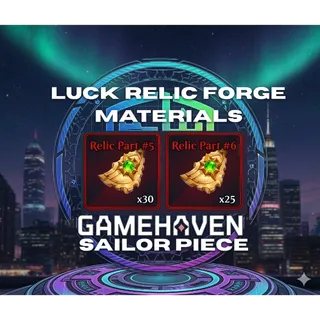 20% LUCK RELIC CRAFT MATERIALS | SAILOR PIECE