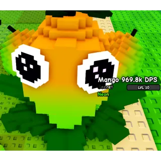 4.6KG SEMI HUGE NEON MANGO 969.8K DPS MAX LEVEL PLANTS VS BRAINROTS