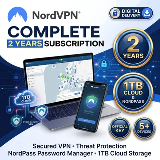 NordVPN Complete - 2 Years | Official Key| 1TB Cloud + NordPass