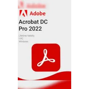 Adobe Acrobat Pro DC 2022 (PC) (1 Device, Lifetime)