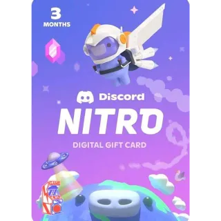 Discord Nitro 3 Months Promo Code | Global