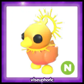 Neon Sunrise Duckling