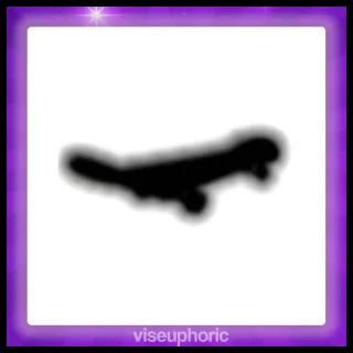 Neon Black Skateboard 