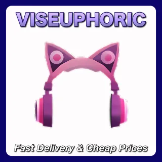 Pink Cat Ear Headphones