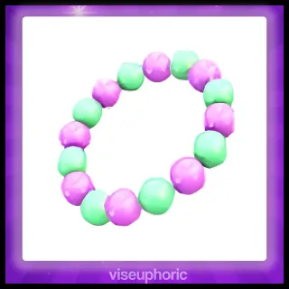 Purple & Green Beads
