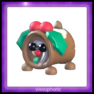 Yule Log Dog 
