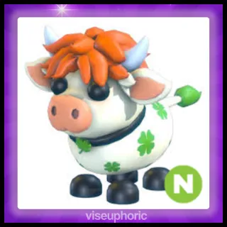 Neon Clover Cow