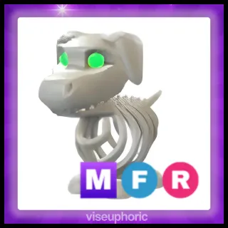 MFR Halloween White Skeleton Dog 