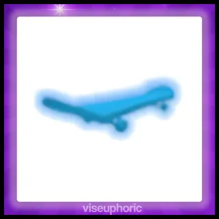 Neon Blue Skateboard