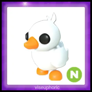 Neon Happy Duckling