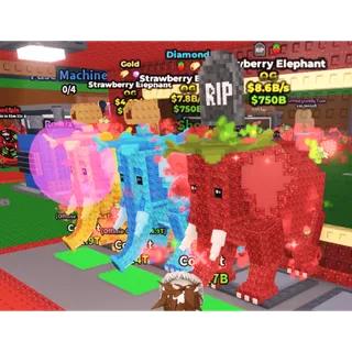 ⭐3 STRAWBERRY ELEPHANTS DIAMOND, GOL