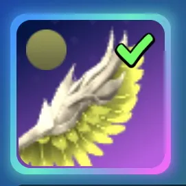 Yellow angel wing Mount