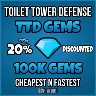 TTD Gems Toilet Tower Defense