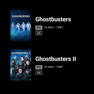 Ghostbusters I & II