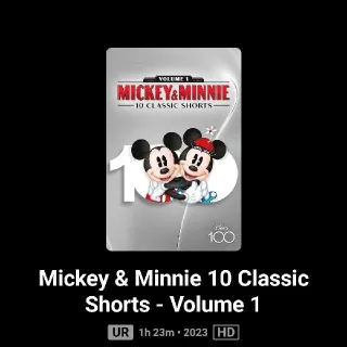Mickey & Minnie 10 Classic Shorts S Volume 1