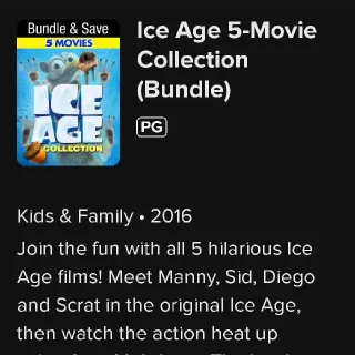 Ice Age 5 Movie Bundle Meltdown