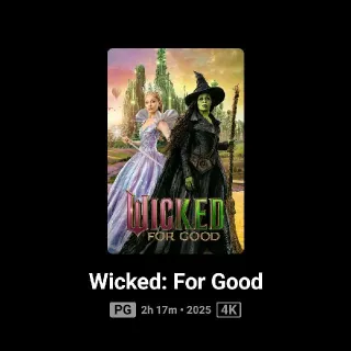 Wicked For Good
