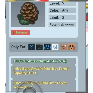 BEE SWARM SIMULATOR - PINECONE BEE EQUIP