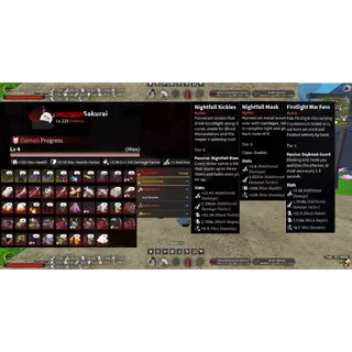 Slayer 2 - Account Level 225 | Blood | Kocho | Nightfall Max Upgrade | End Game