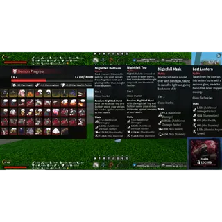  Slayer 2 - Account Level 225 | Cryokinesis| Kamado | Nightfall Max Upgrade | End Game