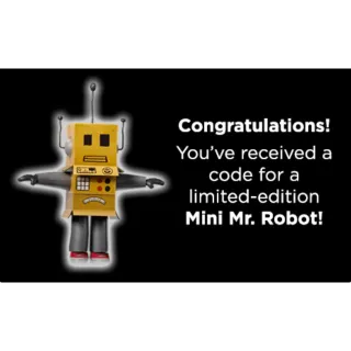 Roblox Mini Mr. Robot Global Code (INSTANT DELIVERY)