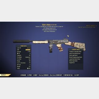 Vampire's Elder's Mark (25% faster fire rate)(25% less VATS AP cost)