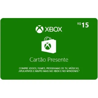 R$15.00 Xbox Gift Card