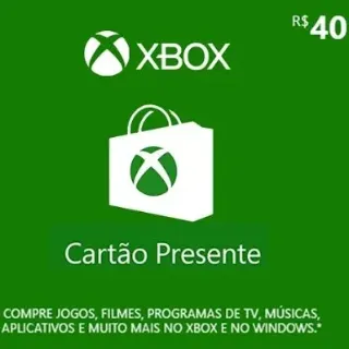 R$40.00 Xbox Gift Card