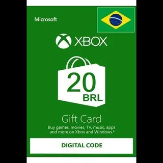 R$20,00 Xbox Gift Card Brasil