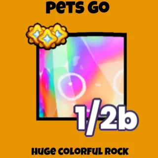 Pets Go Huge Colorful Rock