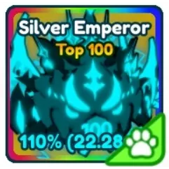 Tap Simulator Rainbow Silver Emperor (Top 100 pet)