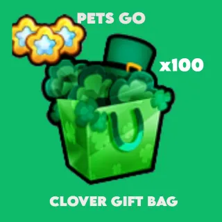 x100 CLOVER GIFT BAGS (PETS GO)