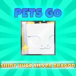 Pets Go shiny Huge Silver Dragon (limited)