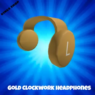 Limited item|(GCWHP) Gold Clockwork Headphones