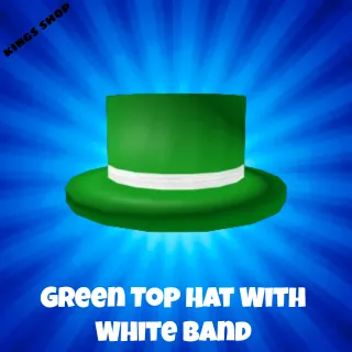 Limited item|(GTH) Green Top Hat with White Band
