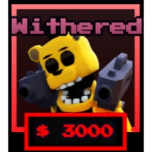 five nights TD withered golden freddy
