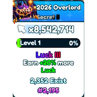 Tap Simulator 2026 Overlord