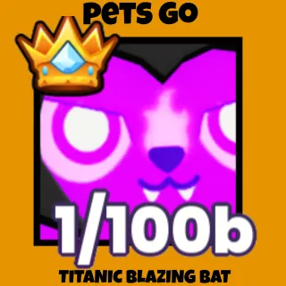 Pets Go Titanic Blazing Bat