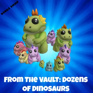 Limited item|(Dinos) From the Vault: Dozens of Dinosaurs