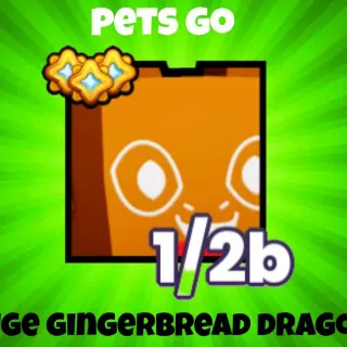 Pets Go Huge Gingerbread Dragon (limited)