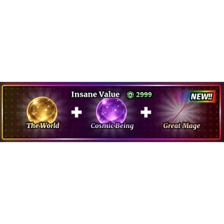 Sailor Piece the world + cosmic being + great mage bundle