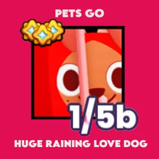 PETS GO HUGE RAINING LOVE DOG 