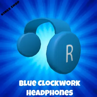 Limited item|(BCWHP) Blue Clockwork Headphones