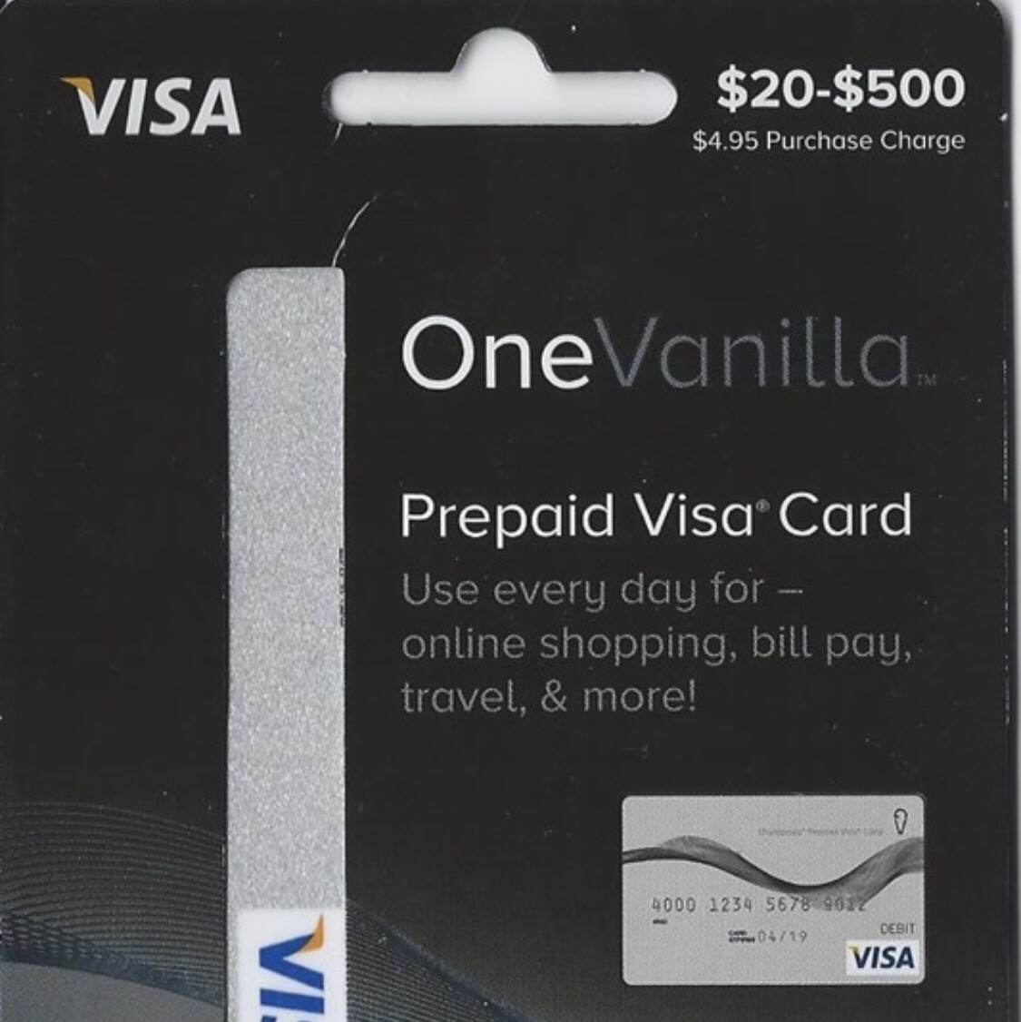 One vanilla prepaid card 300for 240 Other Gift Cards