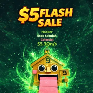 5QN HACKER ESOK SEKOLAH @ $5.99 USD FLASH SALE LIMITED TIME OFFER