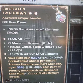 S6 2GA Locran's Talisman