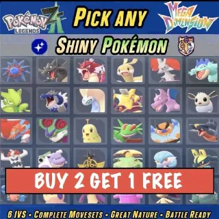 Pokemon Legends ZA Shiny/non Shiny 6 IV Battle Ready